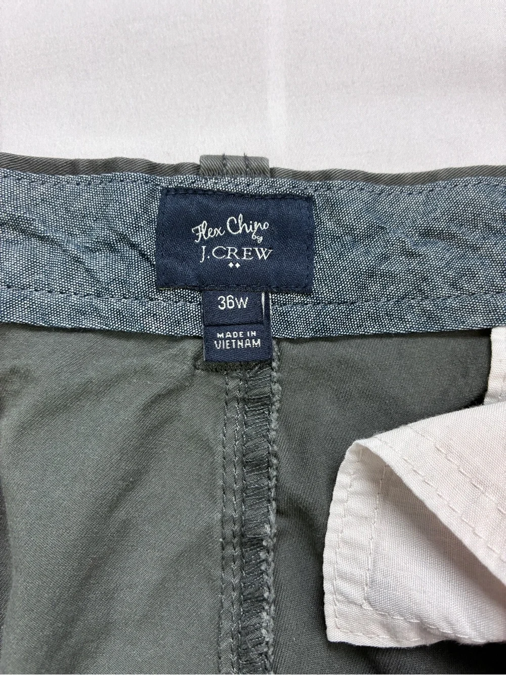 J. Crew Men's Slate Gray/Green Flat-Front Shorts